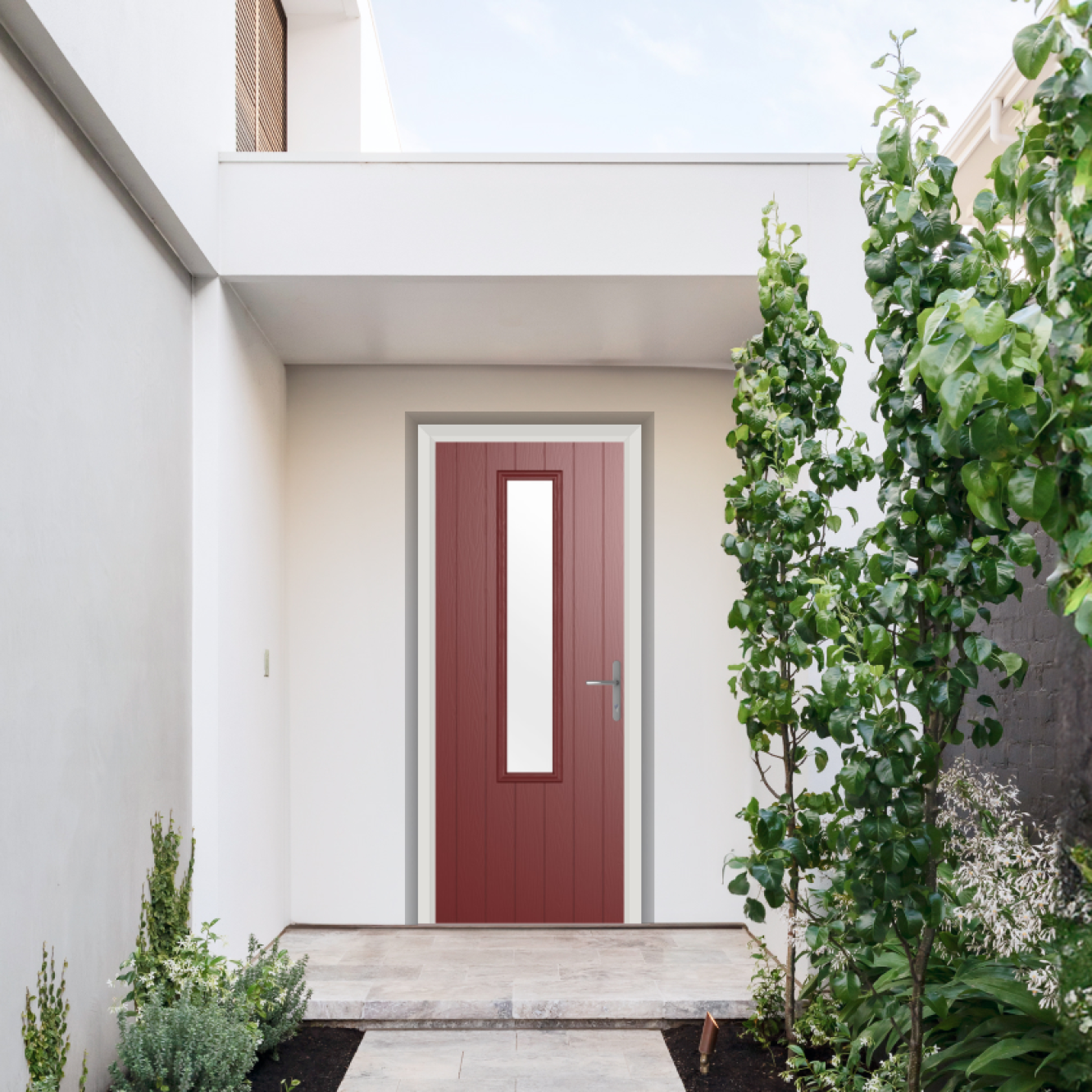 Comp Door Abercorn Composite Door In Red Image