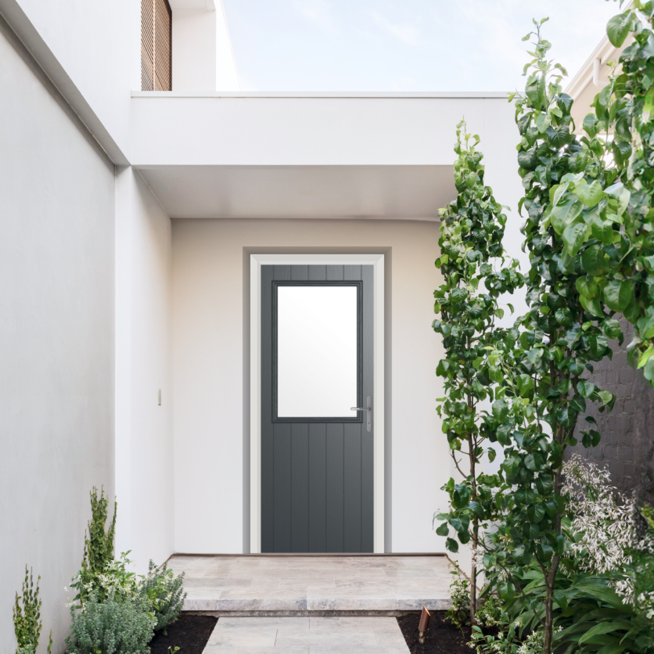Comp Door Clifton Composite Door In Anthracite Grey Image