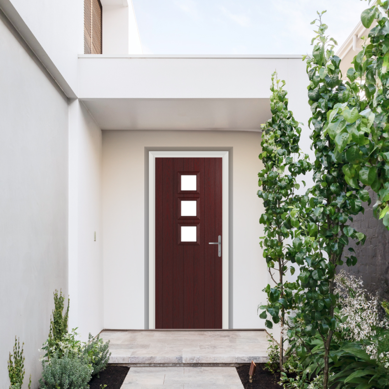 Comp Door Montrose Composite Door In Rosewood Image